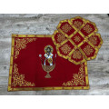 Embroidered chalice covers with aer - Communion cup