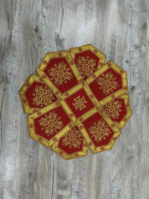 Embroidered chalice covers with aer - Communion cup