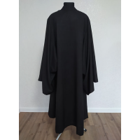 Greek riassa with machine embroidery - Black exorason - Outer cassock with grape