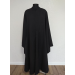 Greek riassa with machine embroidery - Black exorason - Outer cassock with grape