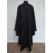 Greek riassa with machine embroidery - Black exorason - Outer cassock with grape