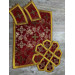 Greek vestment in maroon brocade - Church garments - Priest vestment -Floral