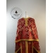 Greek vestment in maroon brocade - Church garments - Priest vestment -Floral
