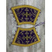 Metallic brocade epitrachil and cuffs - Priest communion set - Stole, pair cuffs