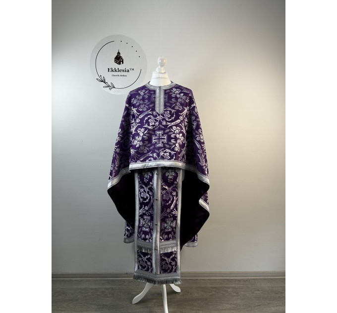 Greek style vestment for priest ordination - Liturgical priest vestment brocade