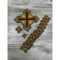 Orthodox Set of 14 embroidered crosses for vestment decoration