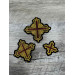 Orthodox Set of 14 embroidered crosses for vestment decoration