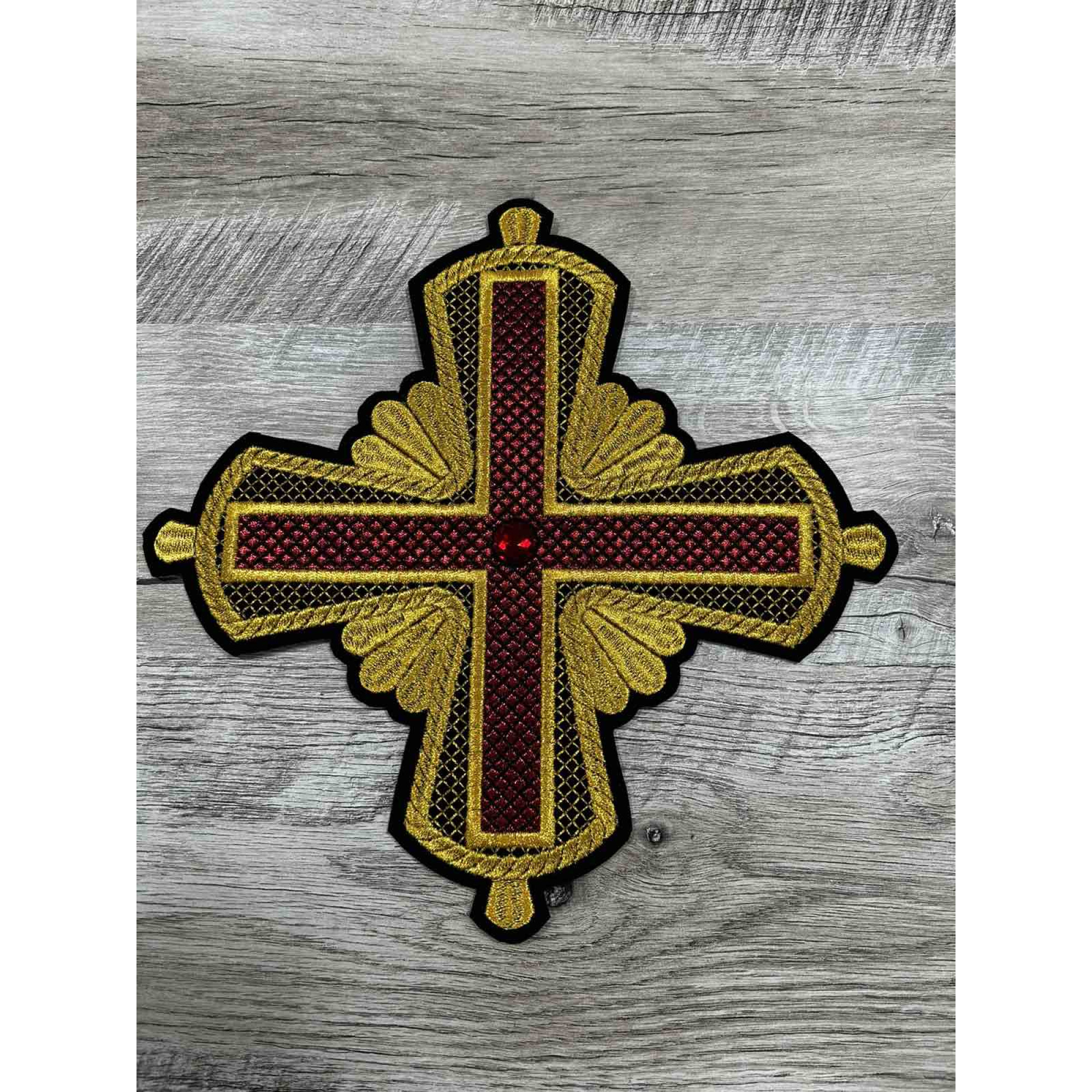 Orthodox Set of 14 embroidered crosses for vestment decoration