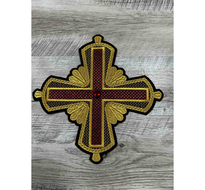 Orthodox Set of 14 embroidered crosses for vestment decoration
