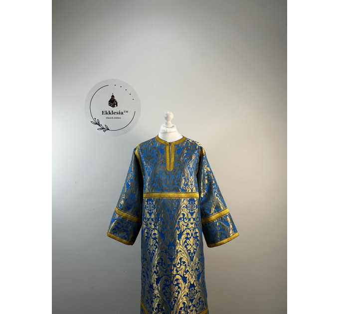 Orthodox metallic brocade sticharion - Altar Server Robe - Stikharfor reader