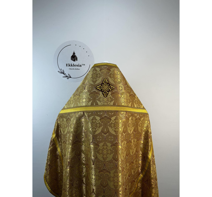 Orthodox priest vestments made of brocade - Liturgical vestment set - Slavic set