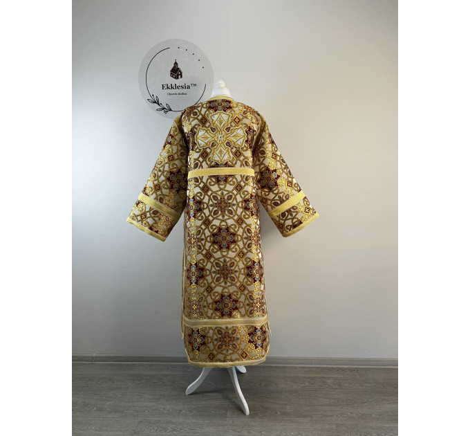Orthodox sctichar made of rich gold brocade - Altar boy robe - Reader robe