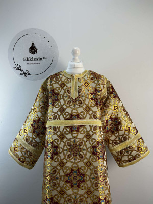 Orthodox sctichar made of rich gold brocade - Altar boy robe - Reader robe