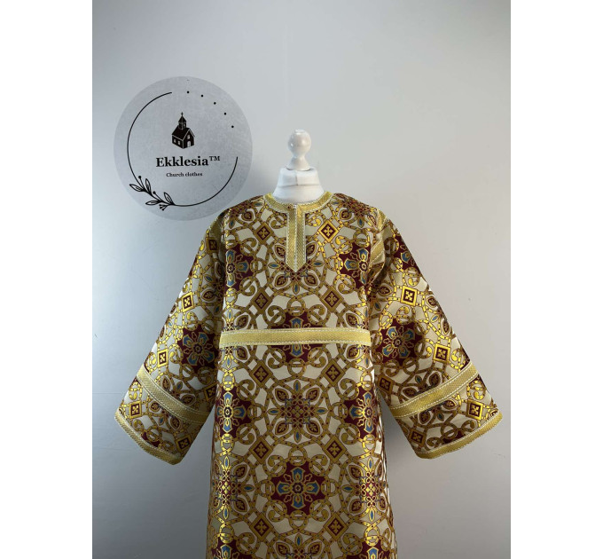 Orthodox sctichar made of rich gold brocade - Altar boy robe - Reader robe