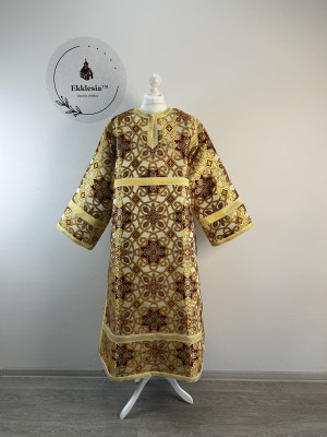 Orthodox sctichar made of rich gold brocade - Altar boy robe - Reader robe