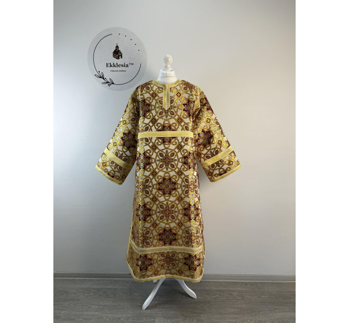 Orthodox sctichar made of rich gold brocade - Altar boy robe - Reader robe