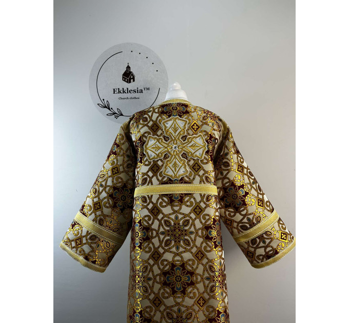 Orthodox sctichar made of rich gold brocade - Altar boy robe - Reader robe