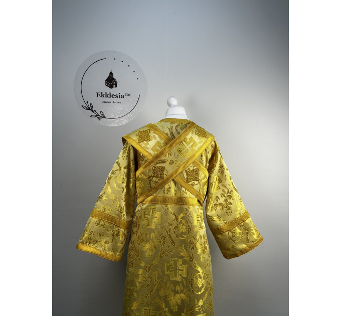 Sticharion for subdeacon - Orthodox stichar - Altar boy robe - Single orar
