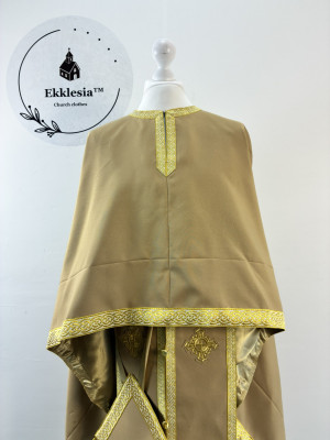 Classic priest vestment set in gabardine - Greek-style vestment - Orthodox vestment