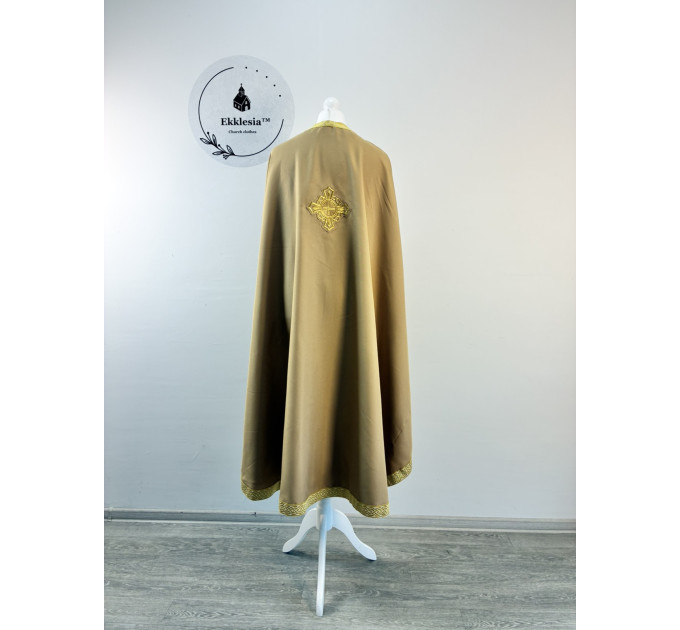 Classic priest vestment set in gabardine - Greek-style vestment - Orthodox vestment