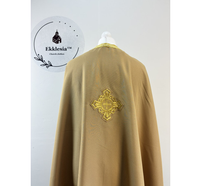 Classic priest vestment set in gabardine - Greek-style vestment - Orthodox vestment