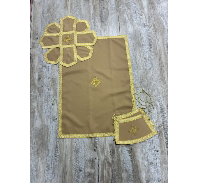 Classic priest vestment set in gabardine - Greek-style vestment - Orthodox vestment