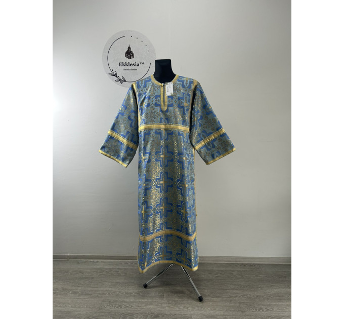 Black Orthodox sticharion for Lent - Church stikhar - Altar Server Reader Robe
