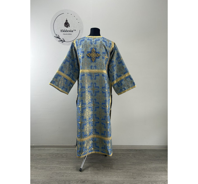 Black Orthodox sticharion for Lent - Church stikhar - Altar Server Reader Robe