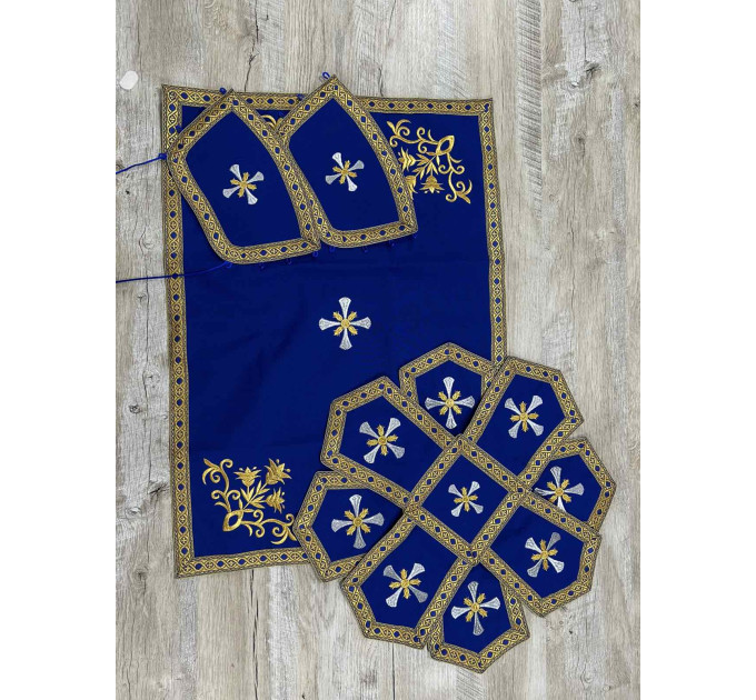 Black embroidered Priest robe - Orthodox greek style vestment - Church attire