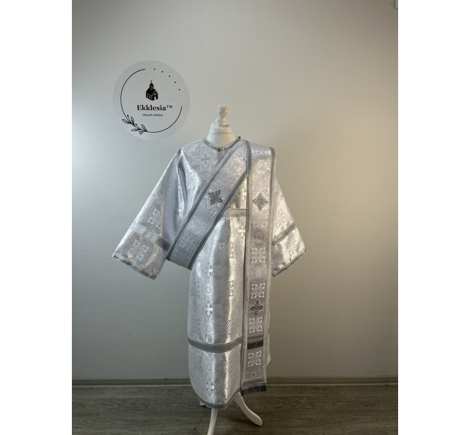 Deacon's liturgical Orthodox Vestment -Sticharion for deacon and orar single or double, epimanikia