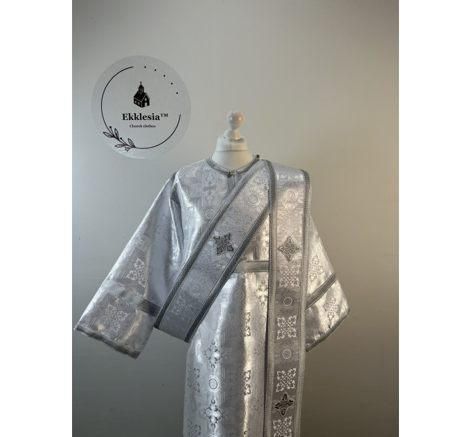 Deacon's liturgical Orthodox Vestment -Sticharion for deacon and orar single or double, epimanikia