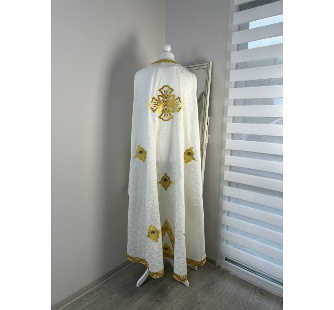 Vestment for priest made of Greek fabric