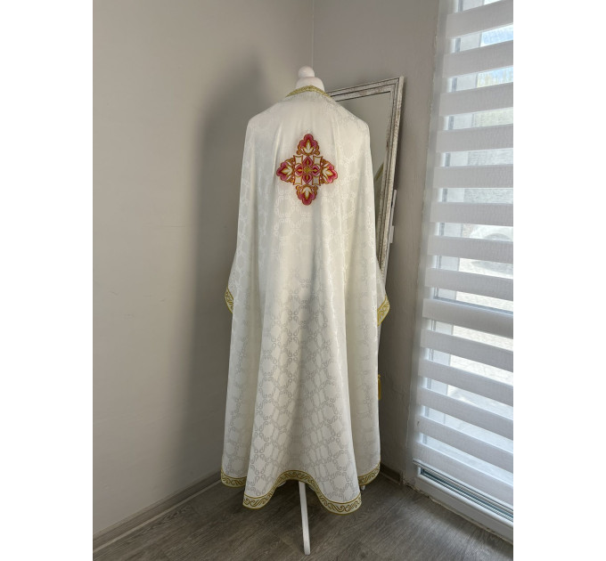 Vestment for priest made of Greek fabric