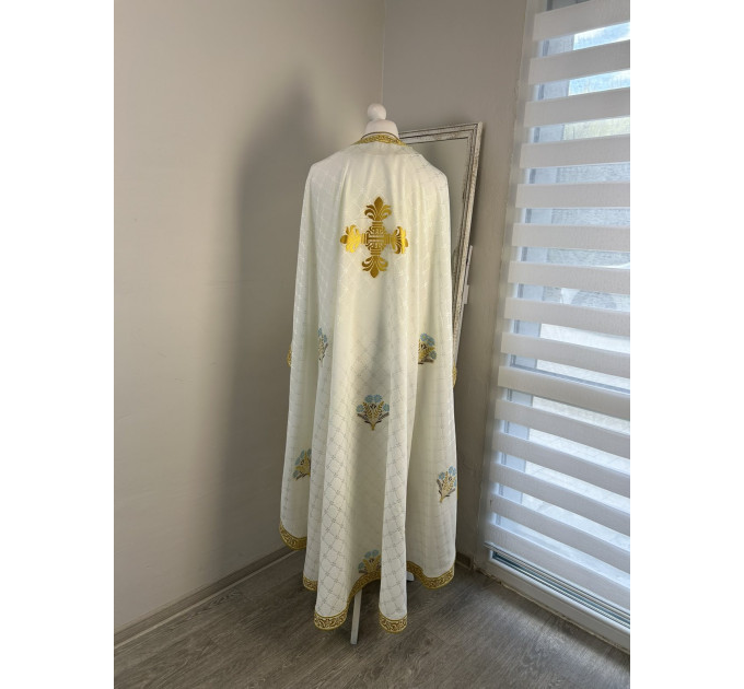 Vestment for priest made of Greek fabric