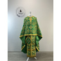 Priest vestment - Greek vestment in brocade - Green phelon
