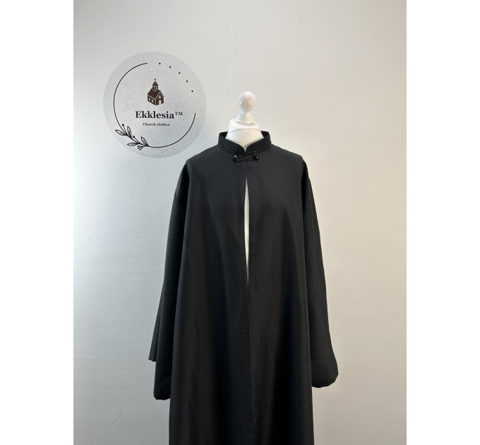 Greek style riassa with grape machine embroidery - Greek style Ryassas - Orthodox Greek outer cassock - External cassock - Rhason - Exorhason