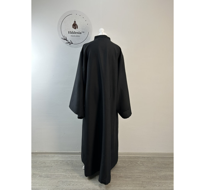 Greek style riassa with grape machine embroidery - Greek style Ryassas - Orthodox Greek outer cassock - External cassock - Rhason - Exorhason