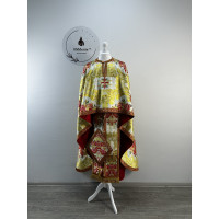 Priest's vestment made of floral brocade - Orthodox vestment set - Greek style phelon