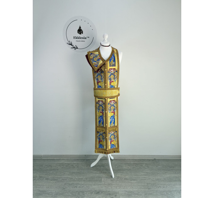 Priest's vestment made of unique brocade - Orthodox vestment set - Greek style phelon