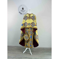 Priest's vestment made of unique brocade - Orthodox vestment set - Greek style phelon