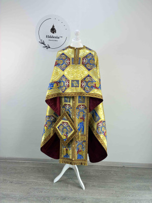 Priest's vestment made of unique brocade - Orthodox vestment set - Greek style phelon