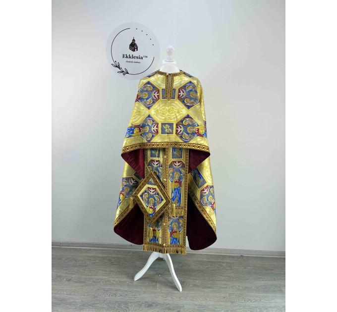 Priest's vestment made of unique brocade - Orthodox vestment set - Greek style phelon