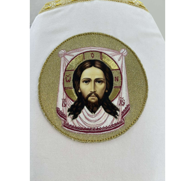 Slavic style Priest vestment - Combined vestment in velvet and brocade