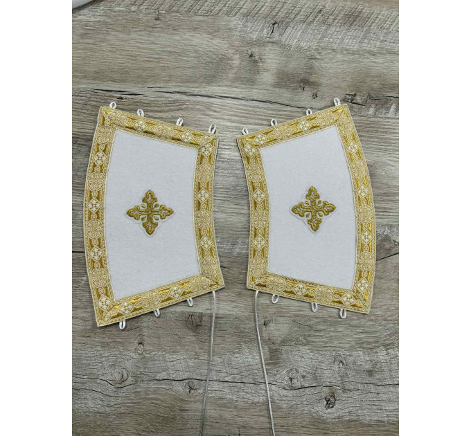 Slavic style Priest vestment - Combined vestment in velvet and brocade