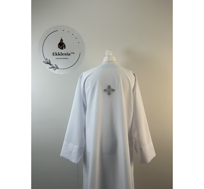 Classic podryznik with lace trim - White stikhar under the vestment