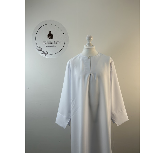 Classic podryznik with lace trim - White stikhar under the vestment
