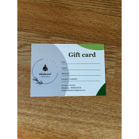 Gift certificate for any amount