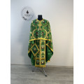 Greek style priest vestment - Phelon made of floral pattern brocade