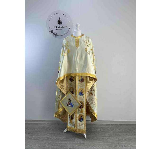 Priest vestment - Greek coupon - Priest clothes - Liturgical garments robe