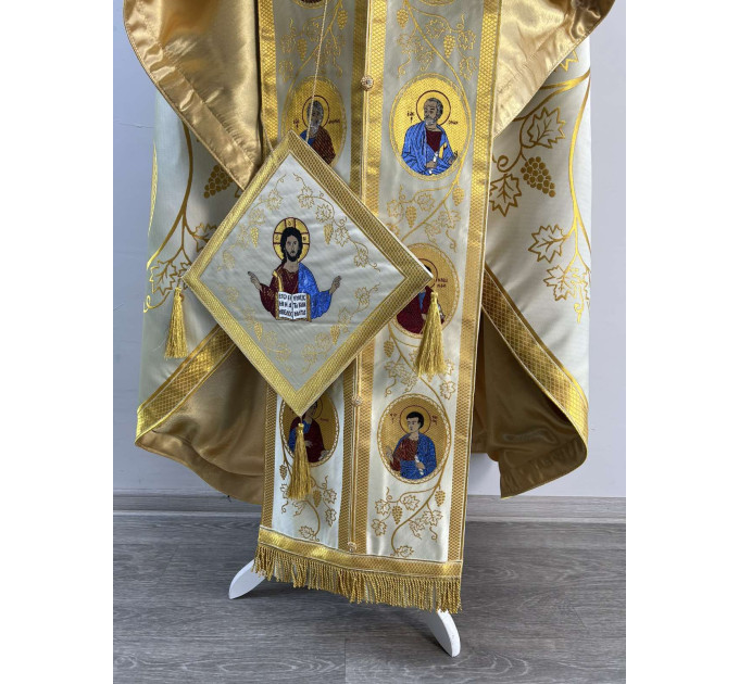 Priest vestment - Greek coupon - Priest clothes - Liturgical garments robe